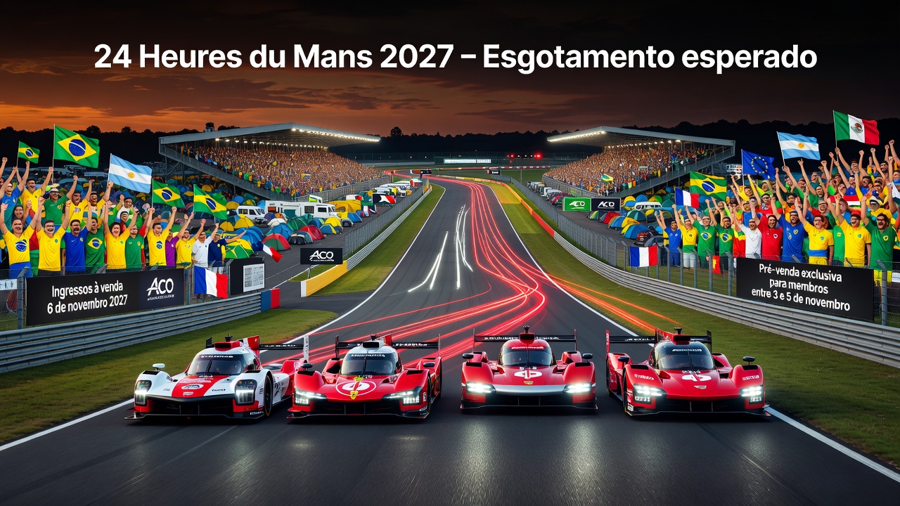 Ingressos para as 24 Horas de Le Mans 2027 à venda em novembro