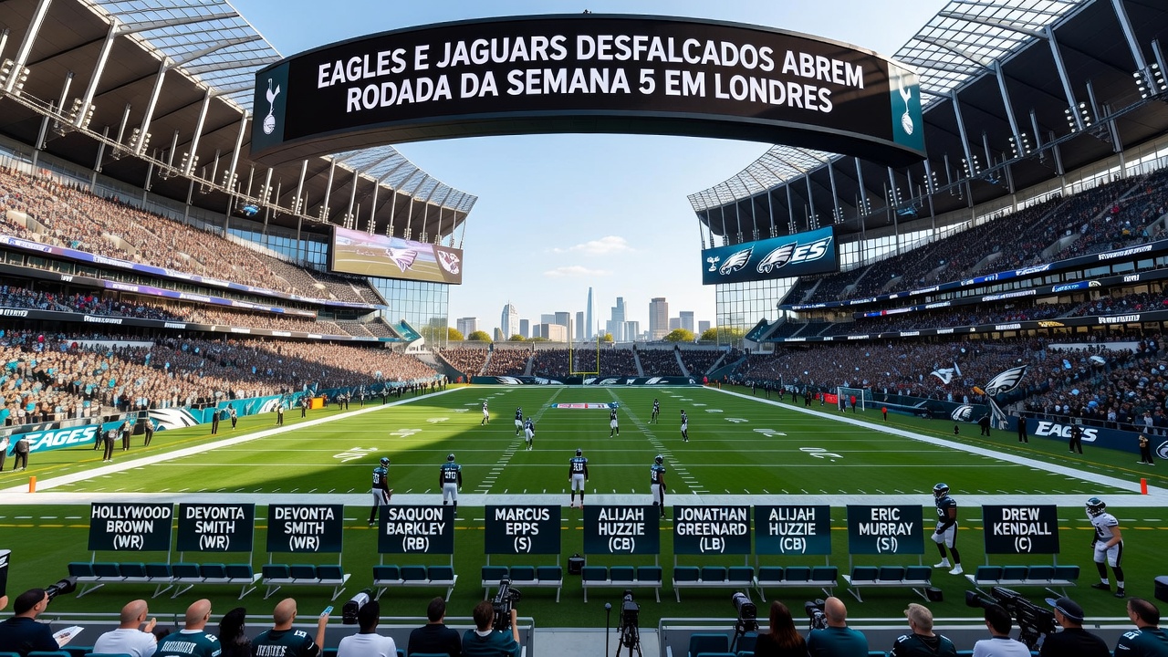 Eagles e Jaguars Desfalcados Abrem Rodada da Semana 5 em Londres