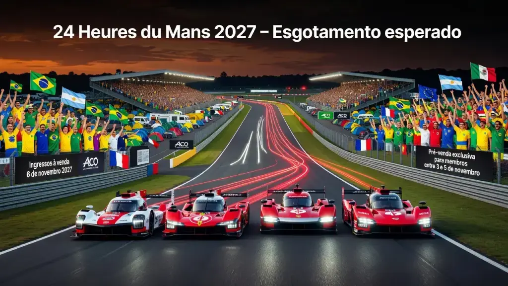 Ingressos para as 24 Horas de Le Mans 2027 à venda em novembro
